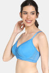Zivame True Curv Bohemian Magic Double Layered Wired 3/4th Coverage Supper Support Bra - French Blue — thumbnail 3